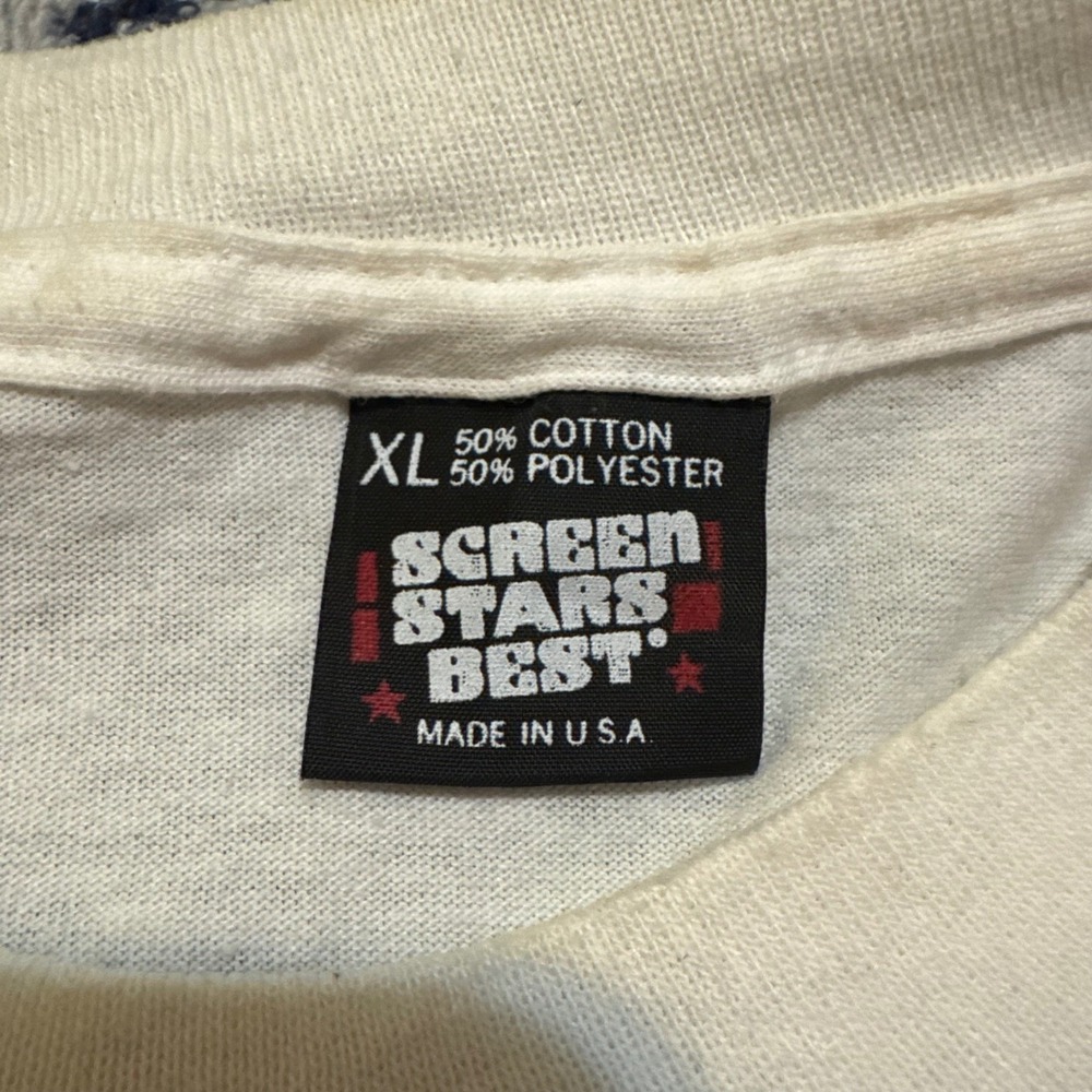 Vintage Screen Stars Best Desert Storm Support Our Troops T Shirt XL White 90s - Picture 4 of 11